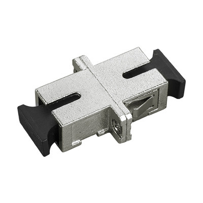 SC SX Metal Or Plastic Fiber Optic Adapter / Coupler