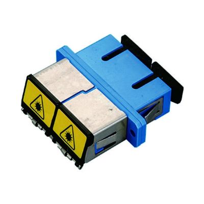 SC DX Metal Avoid Fiber Optic Adapter with Flange Featuring ≤ 0.2dB Insertion Loss and Wide Operating Temperature Range