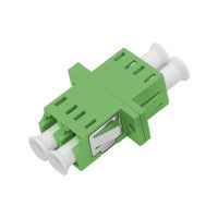 LC APC DX Asymmetric Welding Fiber Optic Adapter with Flange - ≤0.2dB Loss, Ceramic/Metal Sleeve, -40 to +85℃