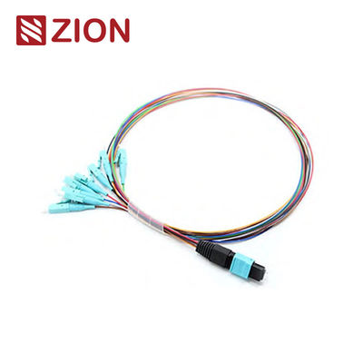 8 Fibers MTP-LC Fan-out Patch Cable with 0.9mm Diameter and 30-35cm Length for High-Density Data Centers