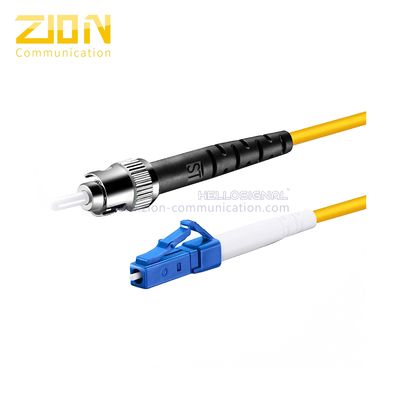Simplex ST to LC Fiber Optic Patch Cord Singlemode 9/125 um with PVC or LSZH Jacket for Reliable Connectivity