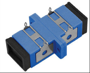 Fiber Optic SC Adapter with ≤0.2dB Insertion Loss Ceramic or Metal Sleeve for Wide Operating Temperature -40℃~+85℃
