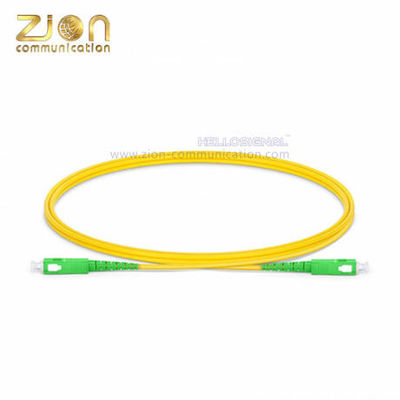 SC APC to SC APC Fiber Optic Patch Cord G.652.D Single Mode with PVC Jacket