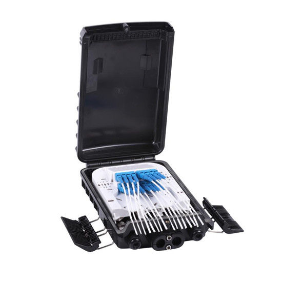16 Core Fiber Optical Terminal Box with ABS+PC Material and Mini PLC Splitter for Fttx Networks