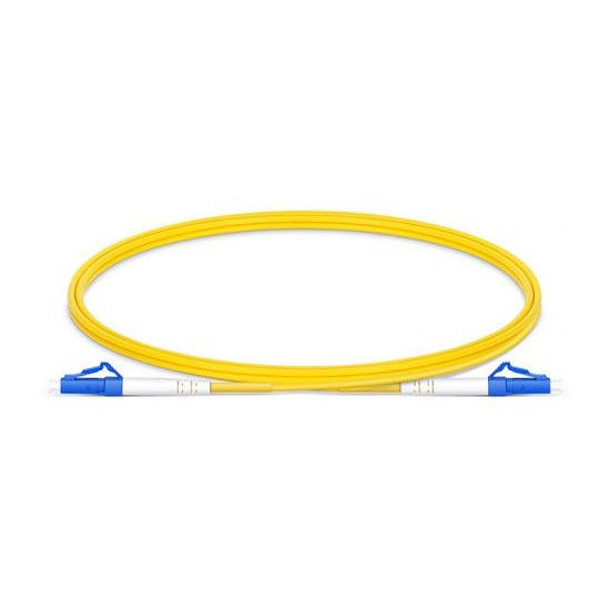 LC UPC to LC UPC Simplex G.652.D Single Mode PVC Fiber Optic Patch Cord for High-Speed Data Transmission