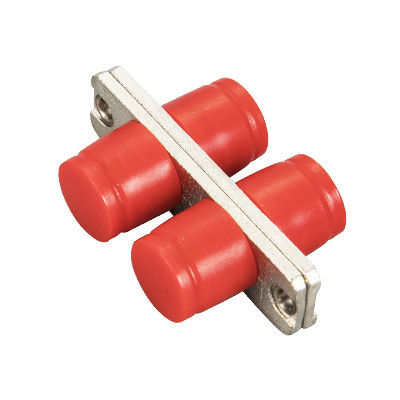 FC DX Fiber Optic Adapter with Rectangle Flange Ceramic or Metal Sleeve for Wide Temperature Range