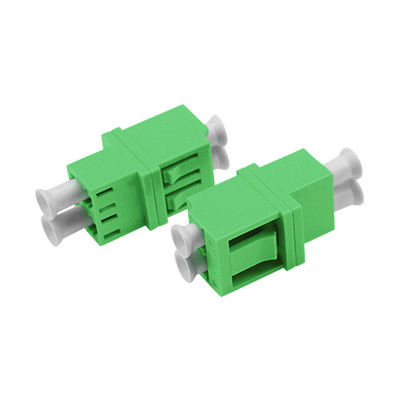 LC APC DX High-Low Fiber Optic Adapter with ≤ 0.2dB Alternating Loss Ceramic or Metal Sleeve and Wide Operating Temperature