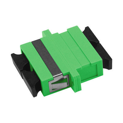 SC APC DX Fiber Optic Adapter with Ceramic Sleeve and Low Insertion Loss for Wide Temperature Range