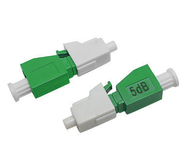 LC APC Female to LC APC Male Plug-In Fixed Fiber Optical Attenuator with 1-25dB Attenuation and High Return Loss