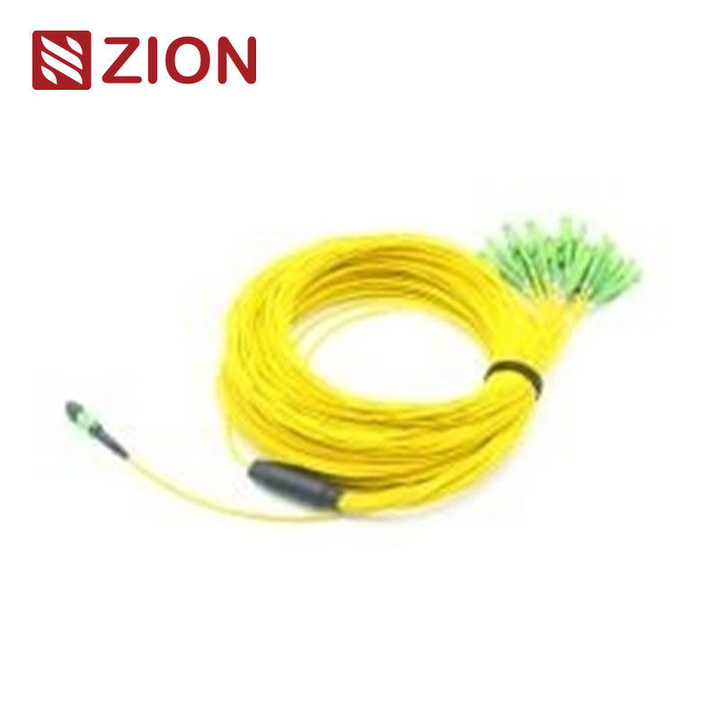 24 Fibers Single mode MTP-LC 2.0mm Straight Fiber Optic Harness Cable for High-Density Data Centers