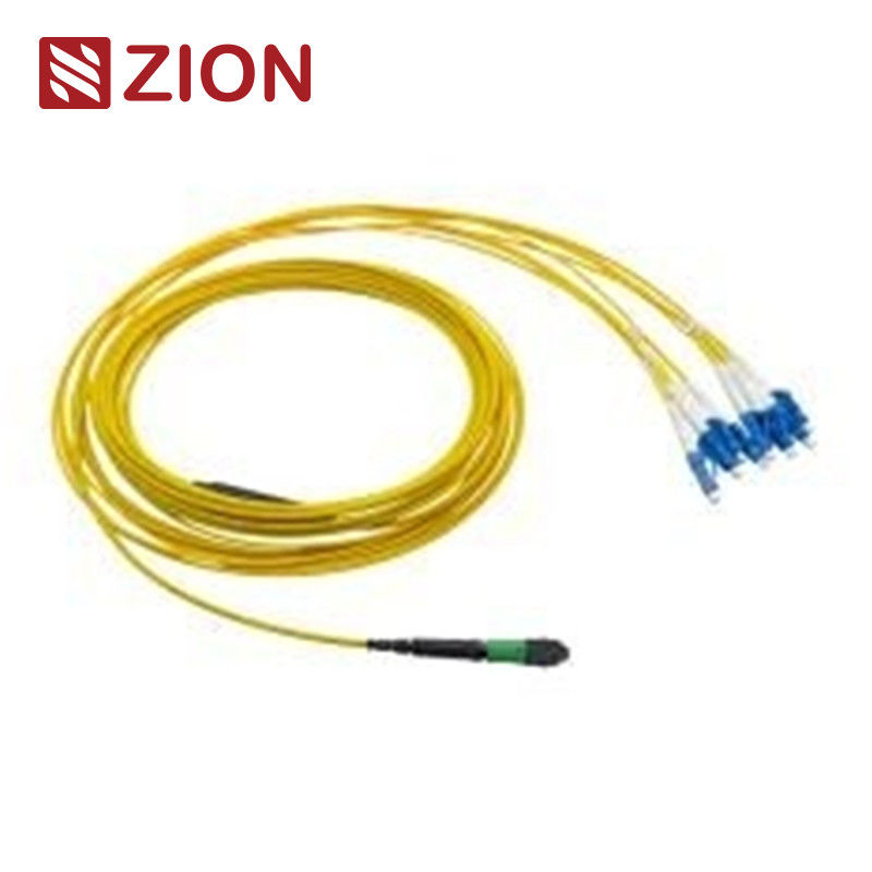 8 Fibers Single-Mode MPO-LC Harness Cable 2.0mm Straight for High-Density Data Centers