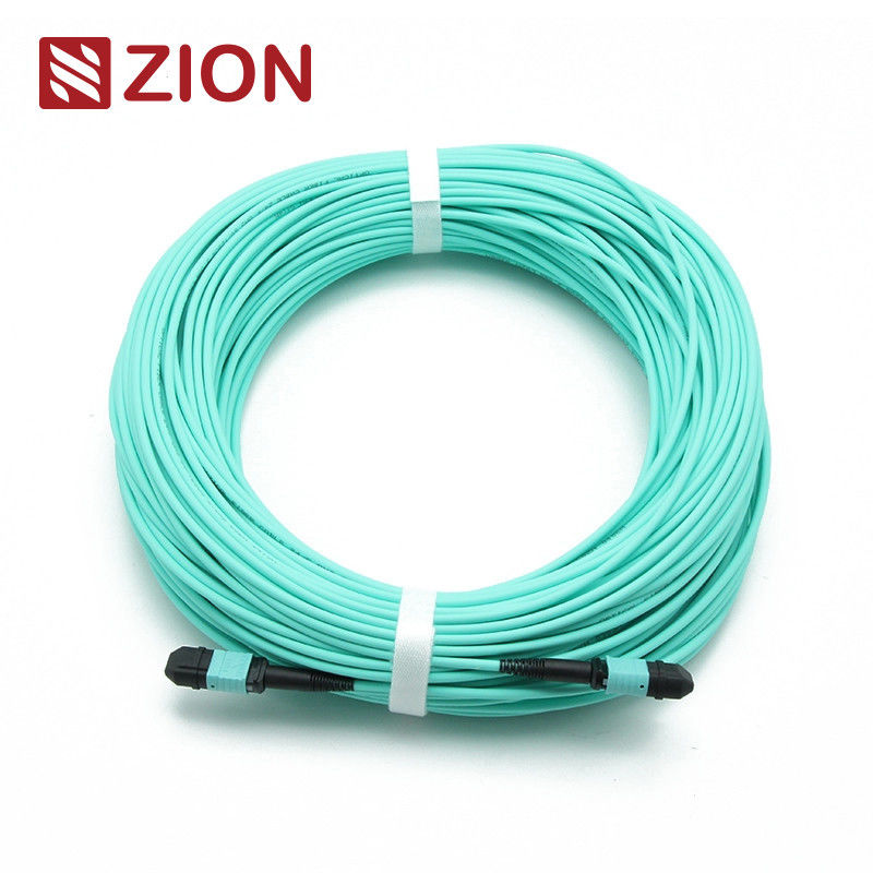MPO Patch Cord OM3 Multimode 24 Fibers with 3.0mm LSZH Jacket for High-Density Data Centers