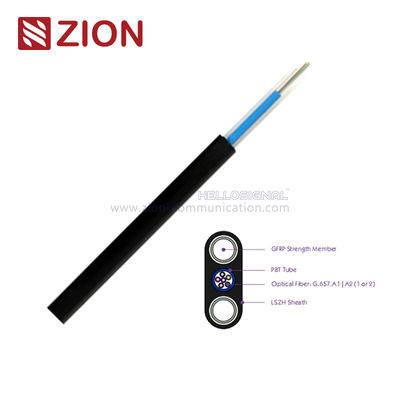 FDC FTTH অপটিক ফ্ল্যাট ড্রপ কেবল সেন্ট্রাল টিউব 3.0x6.0 LSZH