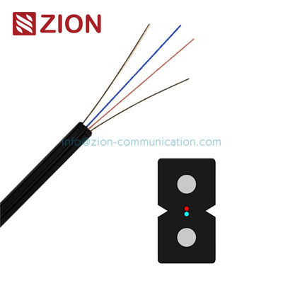 1 কোর 2 কোর G657A অপটিক্যাল Gjxh Gjxfh Ftth ড্রপ কেবল Lszh জ্যাকেট সহ